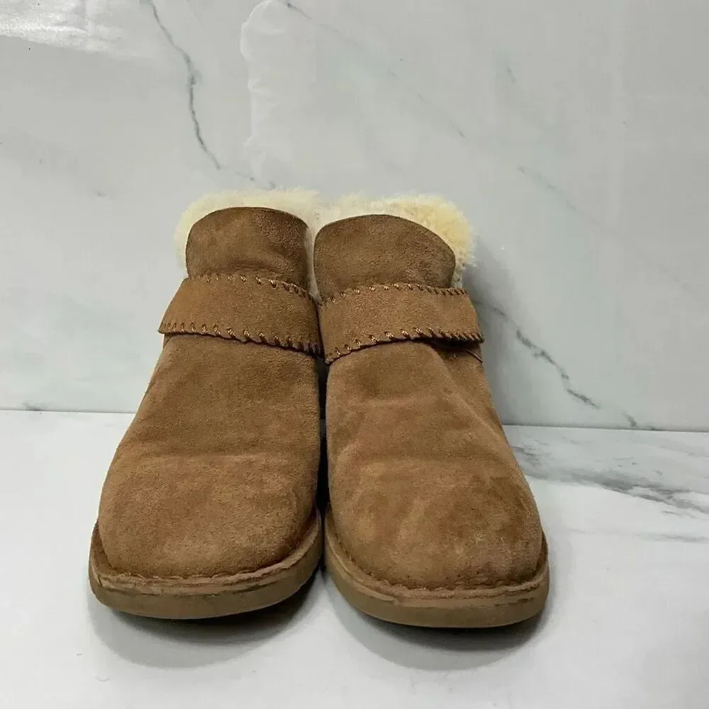 UGG MaKay Chestnut Shearling Ankle Boots